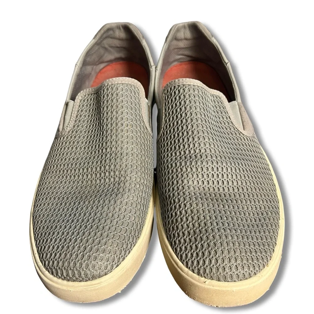 OluKai Lae'ahi Men's Mesh Slip-On Sneakers Gray Comfort‎ Shoes – Sz. 10.5
